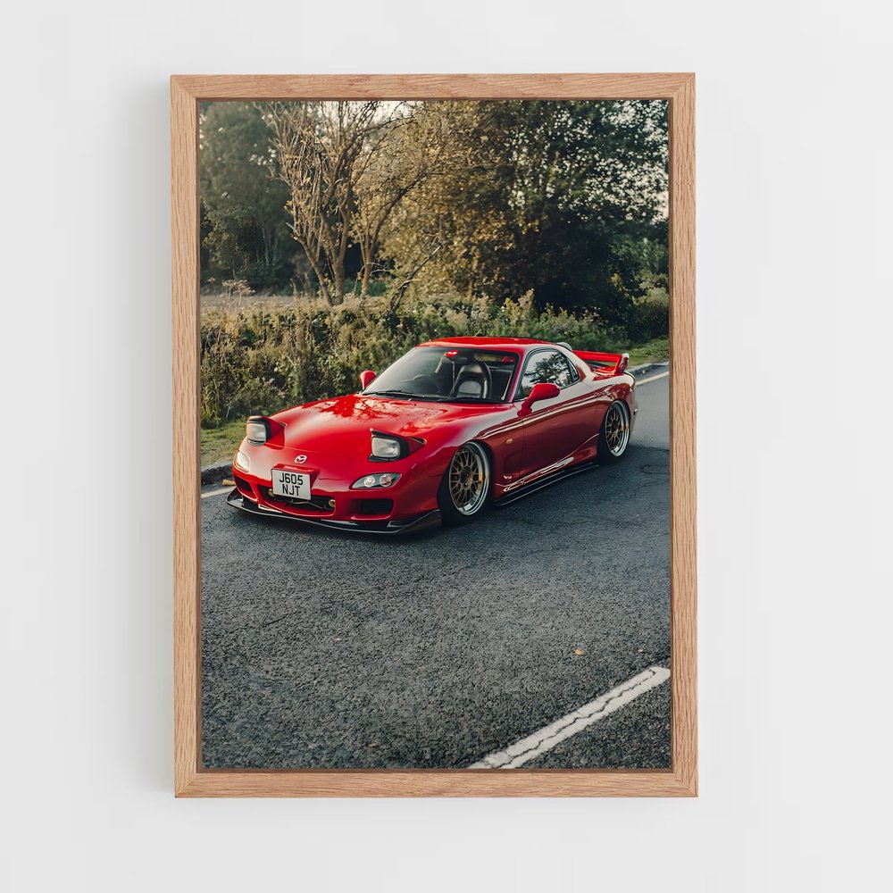 Poster Rx- Route – affiche Mazda (vue 4)